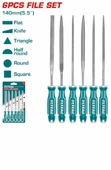 Total 6 Parça İnce Eğe Seti THT91462 - 2