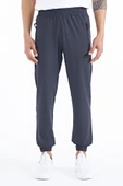 Tommy Life Antrasit Erkek Basic Cepli Bağcıklı Rahat Form Lastik Paça Eşofman Altı - 84826 - 6