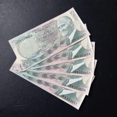 Escoines Koleksiyon 399636800de726856d 6.Emisyon 2.Tertip 10Lira 5Adet takipli ÇİL eski kağıt para - 6