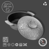 Lava Anatolia Selçuklu Güveci Çap (Ø)26 cm.  Gri - 5