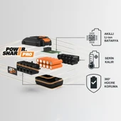 WORX WA3644 20Volt 4.0Ah. Li-ion PowerShare Pro Yedek Akü - 9