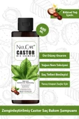 NatuCare Üst Düzey Onarıcı ve Yoğun Nemlendirici Castor Hint Saç Bakım Şampuanı 400ML - 1