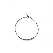 Işıltılı Armoni Opal Gri Boncuk Kolye thumbnail 2