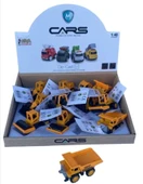 Minik Metal İş Makineleri 8 cm; Kepçe, Kamyon, Silindir, Forklift - 1