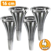 (4 ADET) İstanbul 16 cm Krom Mobilya Kanepe Koltuk Tv Ünitesi Konsol Ayağı Ayak Ayakları thumbnail 1