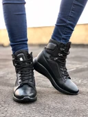 ET0600 Bağcıklı Siyah Boksör Unisex Spor Postal Bot thumbnail 3