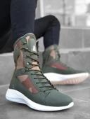 ET0600 Bağcıklı Haki Kamuflaj Boksör Unisex Spor Postal Bot thumbnail 1