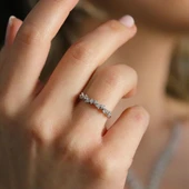 Zirkon Taşlı Başak Modeli Gümüş Set thumbnail 6