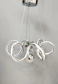 LED 3 RENK BÜYÜK BOY AVİZE KROM - 4