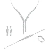 Zirkon Taşlı Başak Modeli Gümüş Set thumbnail 7