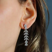 Zirkon Taşlı Başak Modeli Gümüş Set thumbnail 5