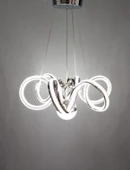 LED 3 RENK BÜYÜK BOY AVİZE KROM - 3
