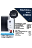 Lexron 600W*2 GÜNEŞ PANELİ 3KW MPPT AKILLI İNVERTER HAZIR TAK ÇALIŞTIR SOLAR PAKET SİSTEM - 1