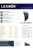 Lexron 195W 9BB ETFE ESNEK MONOKRİSTAL GÜNEŞ PANELİ - 2