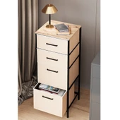 Çok Amaçlı Dolap 4 Çekmeceli Komodin Sehpa Çam 1613 - 2