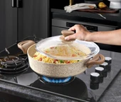 Lavonni 32 cm Granit basık Tencere - 1