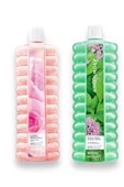 AVON Senses Lamour Sunrise Parisian Ve Senses Water Mint Bubble Bath 1 Lt Banyo Köpüğü Seti - 2