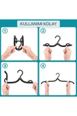 Yenigeldi 8 Adet Katlanabilir Seyahat Askısı Foldable Hanger - 3