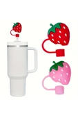 Stanley Pipet Tıpası Çilekli Pipet Tıpası Quencher Pipet Tıpası Çilek Pipet Tıpası - 2