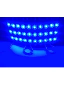 Mavi Modül Mercekli 3 Ledli Kablolu Parmak Led 12 v 5 adet - 2