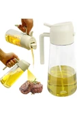 Yenigeldi 1 adet 450 ml 2'si 1 arada y21 Sprey Tasarım Yağ Dispenseri Yağlık Yağ Şişesi - 1