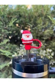 Stanley Termos Uyumlu Noel Baba Aksesuar/ Yılbaşı Konseptli Pipet Koruyucu/ Pipet Kılıfı/ Pipet Tıpası thumbnail 2