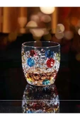 Yenigeldi 2 Adet (Y22)Renkli Vintage Premium Viski Bardağı , Burbon Kokteyl Bardak thumbnail 1