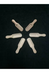 Mini Boy 6'lı Ahşap Ölçek Kaşığı Baharat Küreği Baharat Kaşığı Mini - 2