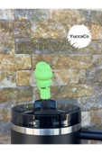 Stanley Termos Uyumlu Kurbağa Aksesuar/ Pipet Koruyucu/ Hayvan Figürlü Pipet Kılıfı/ Pipet Tıpası - 3