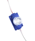 Led Modül Mavi Tekli Led Mercekli 12v Dc 1,5w İp 65 5 adet - 2
