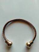 Viking Model Saf Bakır El Yapımı Bileklik Ayarlanabılır Şık Aksesuar Hediyeli - 1