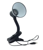 2.EL Enfa Ra-625 Mandallı Elektirikli Fişli Masa Lambası 360° Döner Başlık Siyah - 1