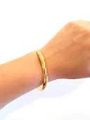 14 Ayar Hediyelik Takı Bileziği 7 mm Düz Bombe thumbnail 2