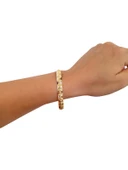 Benekli Model Hediyelik Takı Bileziği 8 MM Oluklu thumbnail 4