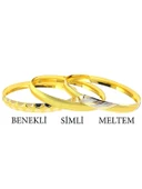Benekli Model Hediyelik Takı Bileziği 8 MM Oluklu thumbnail 2