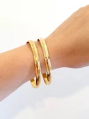 14 Ayar Hediyelik Takı Bileziği 7 mm Düz Bombe thumbnail 4