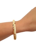 Benekli Model Hediyelik Takı Bileziği 8 MM Oluklu thumbnail 3