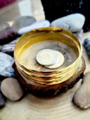 14 Ayar Hediyelik Takı Bileziği 7 mm Düz Bombe thumbnail 5