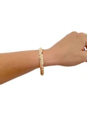 Benekli Model Hediyelik Takı Bileziği 8 MM Oluklu thumbnail 5