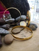 14 Ayar Hediyelik Takı Bileziği 7 mm Düz Bombe thumbnail 6