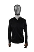 Erkek Uzun Kollu Kolay Ütülenebilir Pamuklu Slim Fit Gömlek 1000-SİYAH - 1