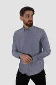 Erkek Pamuklu Relax Fit Yazlık Gömlek G5034-GRİ - 2