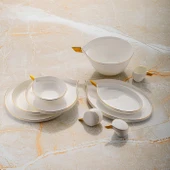 Jumbo Goddess Gold 61 Parça 12 Kişilik Yemek Takımı thumbnail 1