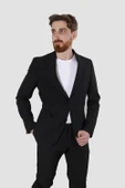 Erkek Jogger Slim Fit Takım Elbise RIGA-10-SİYAH - 2