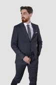 Erkek Düz Yeleksiz Slim Fit Takım Elbise 1920-ANTRASİT - 1
