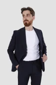 Erkek Jogger Slim Fit Takım Elbise RIGA-09-LACİVERT - 1