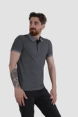 GLOBAY 3229Y HSK WF POLO YAKA T-SHIRT-ANTRASİT - 2