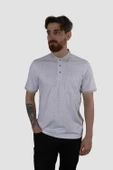 Erkek Polo Yaka Cepli Regular Fit Pamuklu Tişört 2514-BEJ - 2