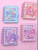 Candy Sevimli Kız Cırtlı Cep Boy Mini Not Defteri (7x8 cm) - Mor - 5