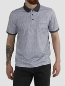 Erkek Polo Yaka Cepli Regular Fit Pamuklu Tişört 2514-SİYAH thumbnail 2